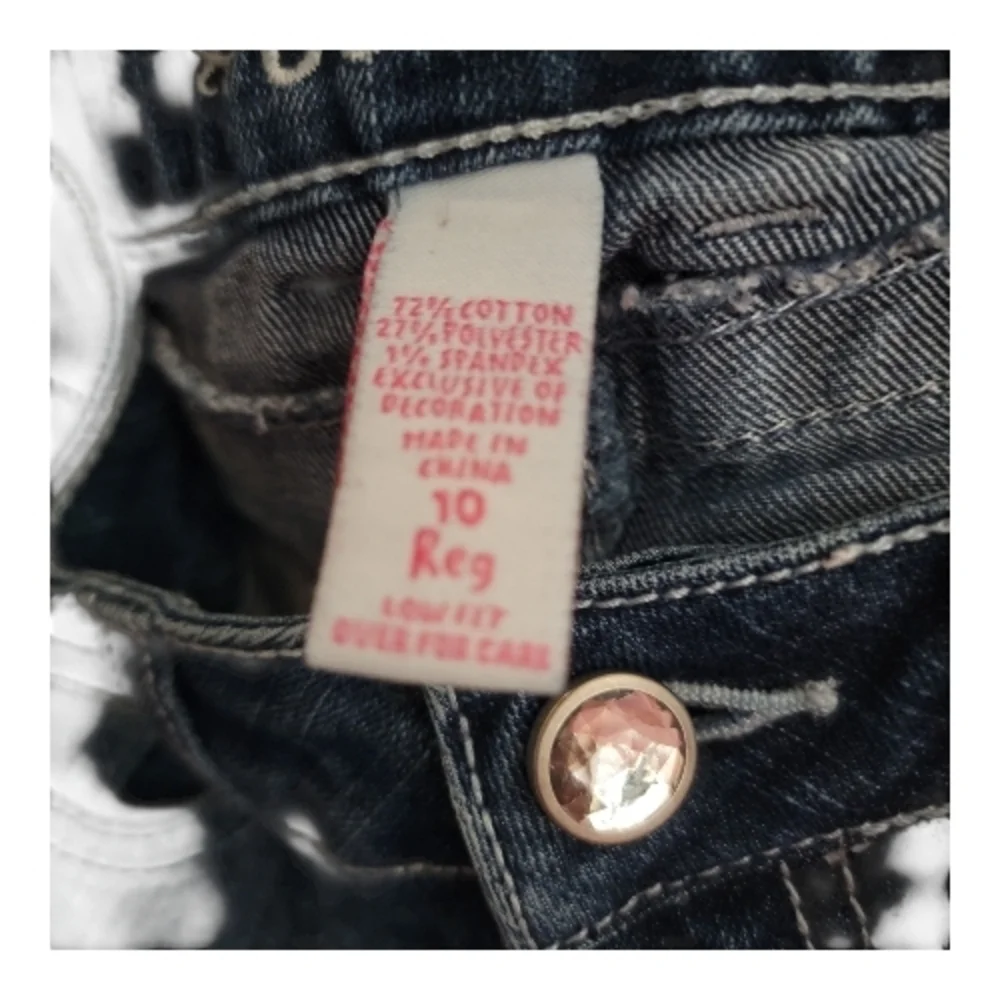 Justice, Blue Denim Kids Jeans, Size 10